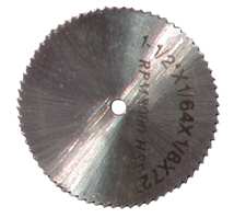 1-1/2" X 1/64 " 72 TEETH HSS SAW